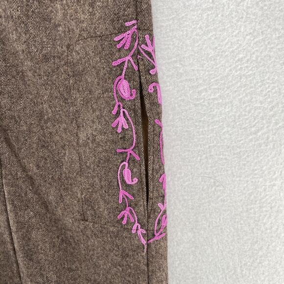 KASHMIR ART EMPORIUM Dress 40 Handwork Kashmiri Pheran Embroidered Brown NEW - Picture 10 of 14